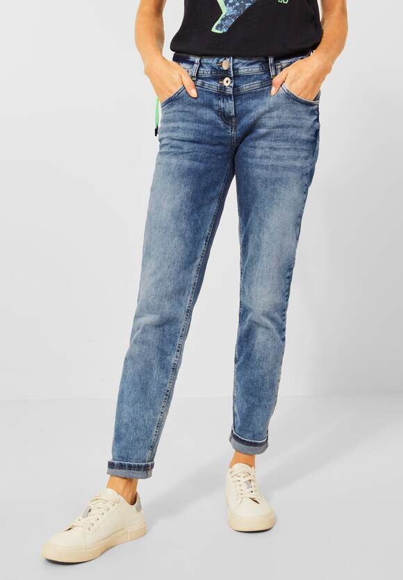 CECIL Loose-fit Wash Scarlett | Mid jeans - Blue CECIL Dames Style - Online-Shop Used