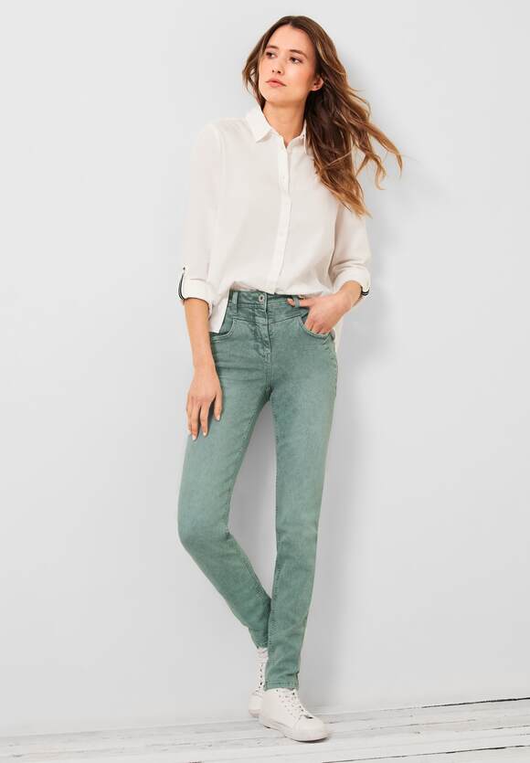 Online-Shop | Easy Toronto fit Dames CECIL - - Khaki CECIL Style jeans Slim