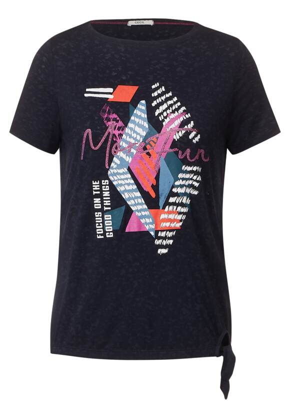 Online-Shop Shirt Multicolor Sky Night Damen - CECIL | Blue CECIL Fotoprint