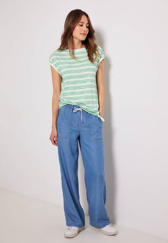 CECIL Shirt mit geraffter Schulter Damen - Fresh Green | CECIL Online-Shop