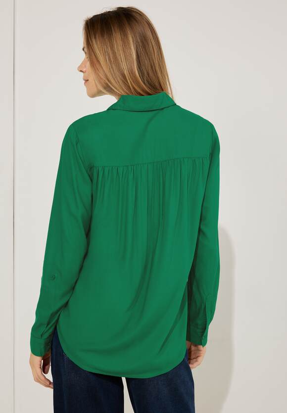 CECIL Bluse in Unifarbe Damen Easy | Online-Shop - Green CECIL