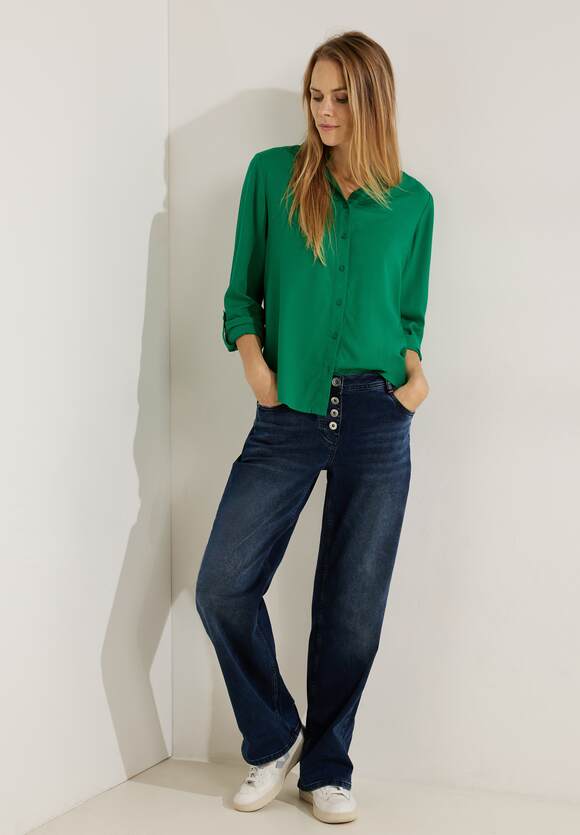 Easy in Online-Shop Bluse Green Damen CECIL Unifarbe - CECIL |