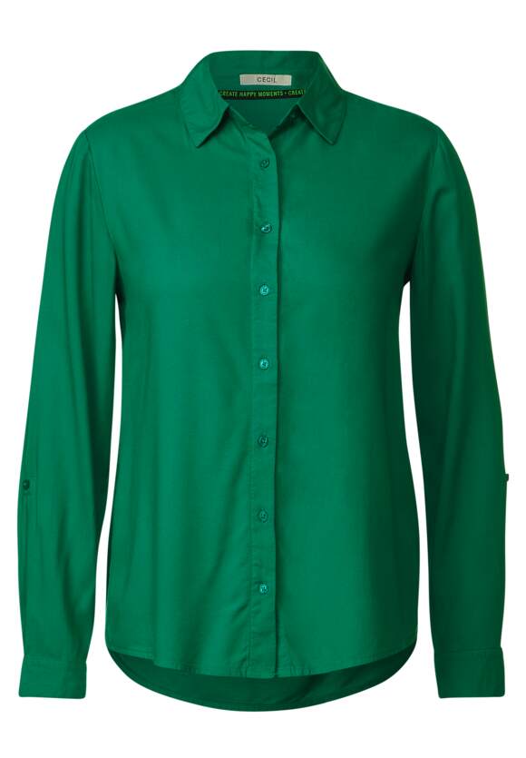 CECIL Bluse in Easy - Online-Shop | CECIL Damen Green Unifarbe