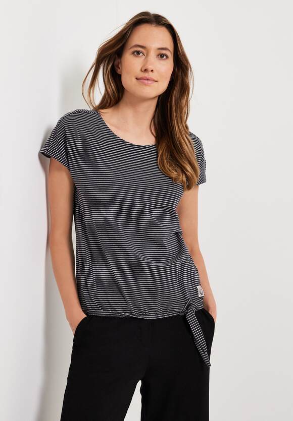 CECIL Shirt mit Knotendetail Damen | CECIL - Carbon Grey Online-Shop