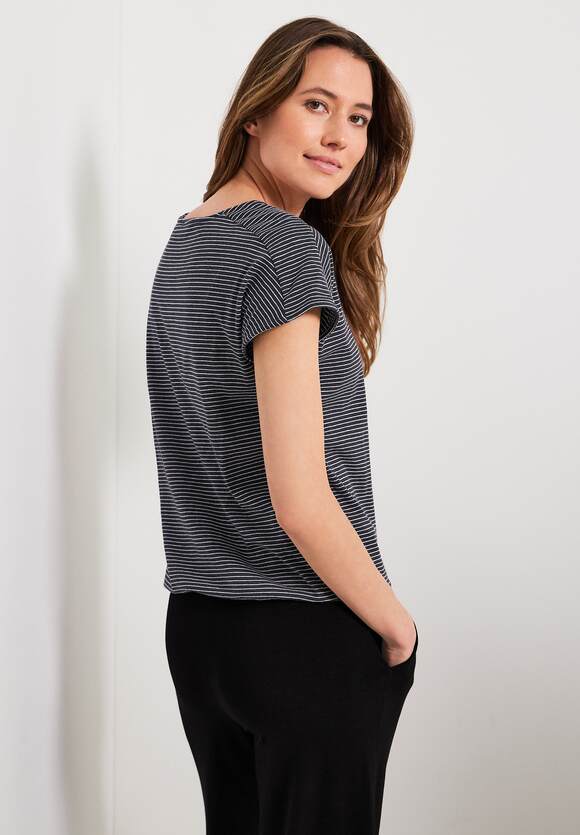 CECIL Shirt mit - Knotendetail Grey CECIL Carbon | Damen Online-Shop