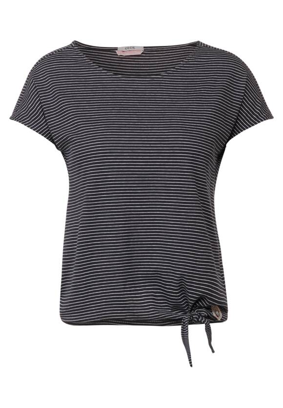 Grey mit Online-Shop CECIL CECIL Damen Carbon Shirt | Knotendetail -