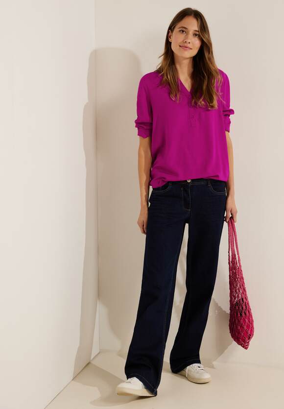 | Pink CECIL Damen CECIL Online-Shop - Cool Bluse in Unifarbe Viskose