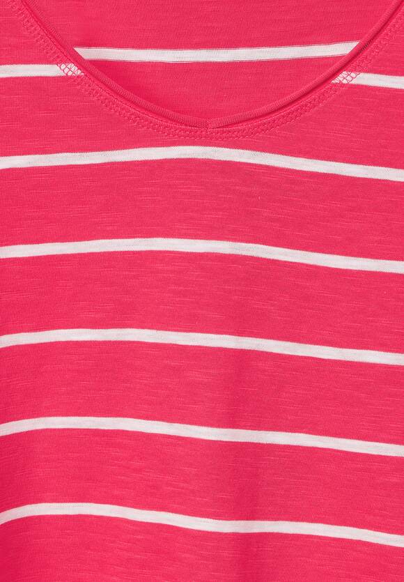 CECIL T-Shirt mit Streifenmuster Damen - Strawberry Red | CECIL Online-Shop