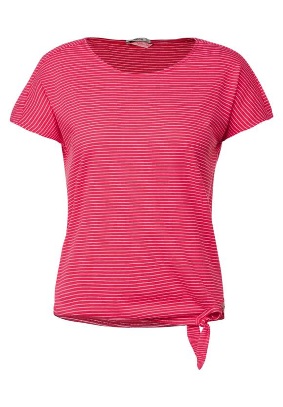 | Shirt Online-Shop - Red Strawberry CECIL Knotendetail Damen mit CECIL