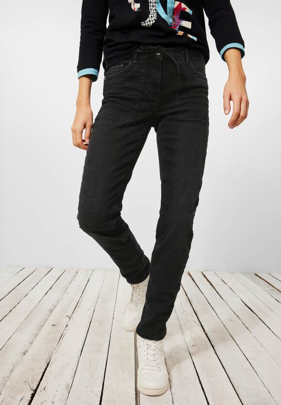 Mode Jeans Jeans coupe-droite Cecil Jeans coupe-droite noir style d\u00e9contract\u00e9 