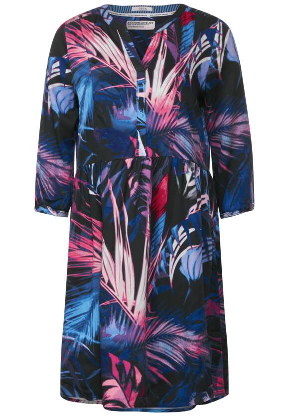 CECIL Kleid mit Blätterprint Damen - Carbon Grey | CECIL Online-Shop | Kleider