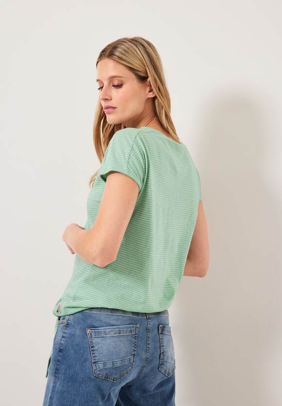 CECIL Shirt - Salvia Online-Shop | CECIL Damen Green Knotendetail Fresh mit