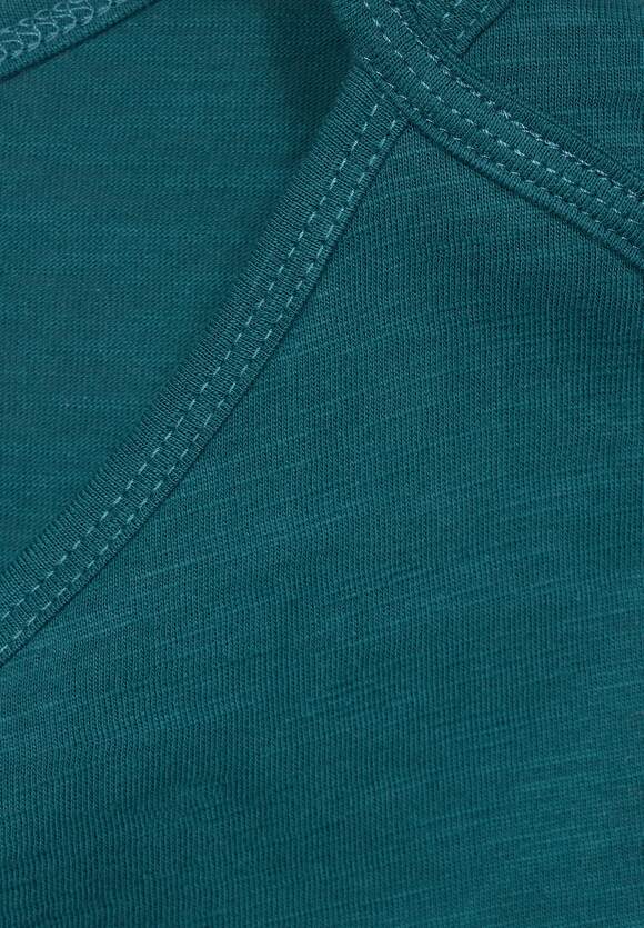 CECIL Basic Shirt - in Unifarbe Deep | CECIL Damen Online-Shop Lake Green