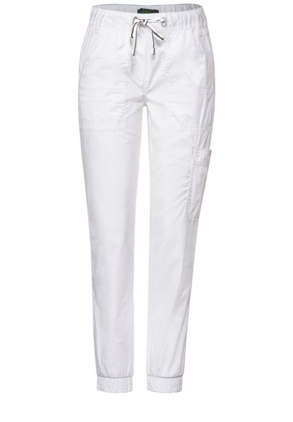 CECIL Utility Casual Fit Hose Damen - Style Tracey - Vanilla White | CECIL  Online-Shop