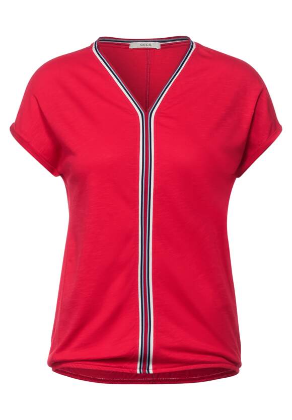Moda Koszulki Tuniki Cecil Tunika fiolet-bia\u0142y Graficzny wz\u00f3r W stylu casual 