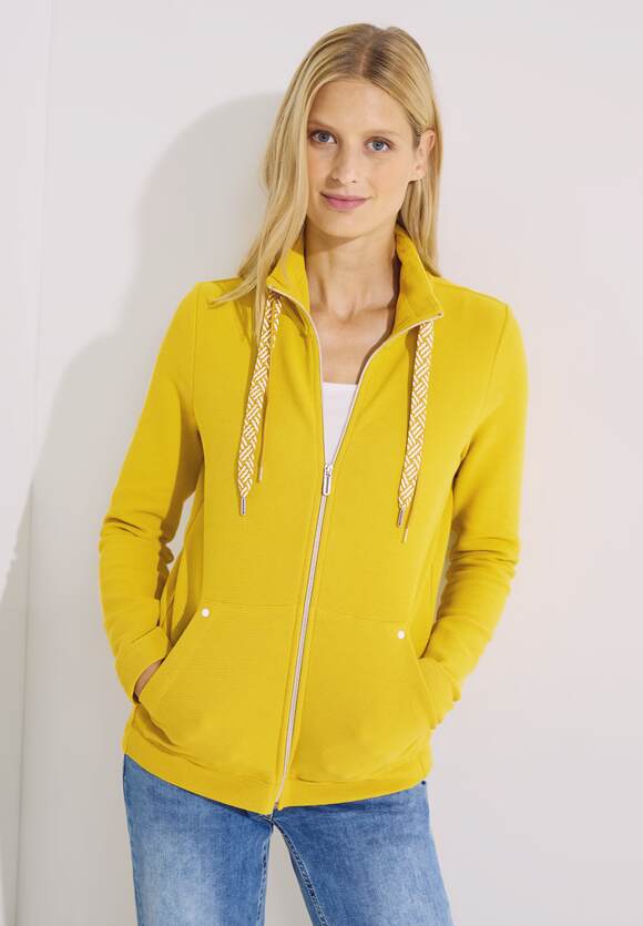Online-Shop Golden CECIL Yellow mit | Struktur - Shirtjacke CECIL Damen