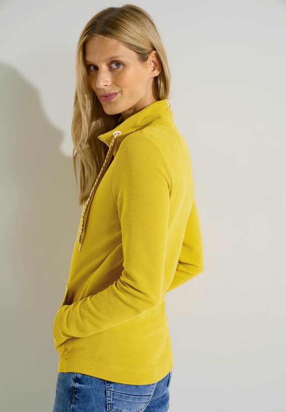 CECIL Shirtjacke mit Online-Shop Golden | Damen CECIL Struktur - Yellow