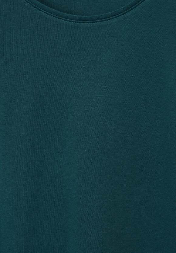 CECIL T-Shirt in Damen Style CECIL Lena Online-Shop - Deep | - Lake Unifarbe Green