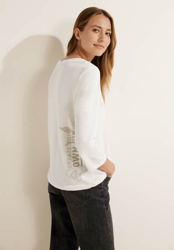 CECIL Shirt mit Frontprints Damen - Vanilla White | CECIL Online-Shop