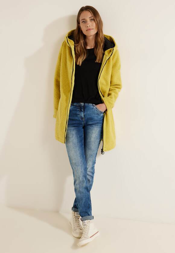 | Damen Wolloptik Yellow in CECIL Curly CECIL Sulphur Online-Shop - Mantel