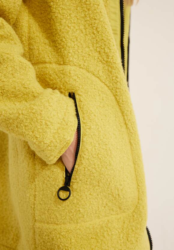 CECIL Mantel in Curly Wolloptik Damen - Yellow Sulphur | CECIL Online-Shop