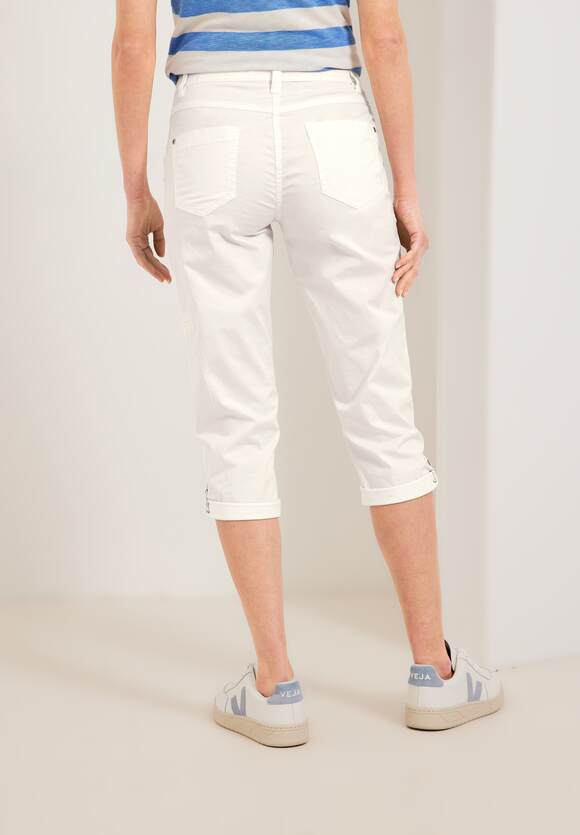 New Casual Damen Hose York Online-Shop CECIL CECIL White - Papertouch Vanilla Fit - | Style