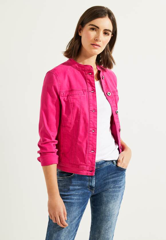 | Online-Shop CECIL Damen Jeansjacke Cool Color Pink CECIL -