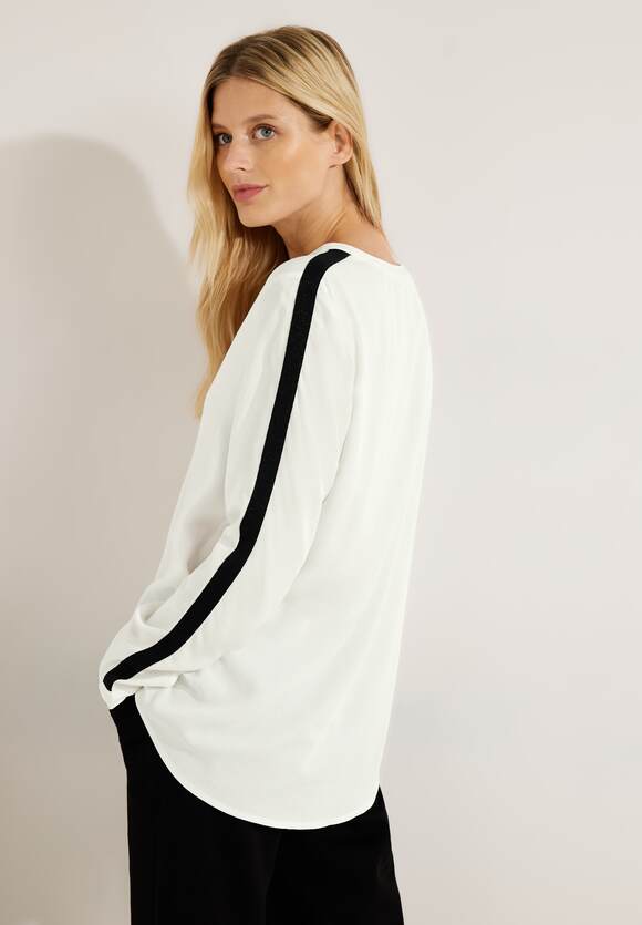 CECIL Bluse mit Tapedetail Damen - Vanilla White | CECIL Online-Shop