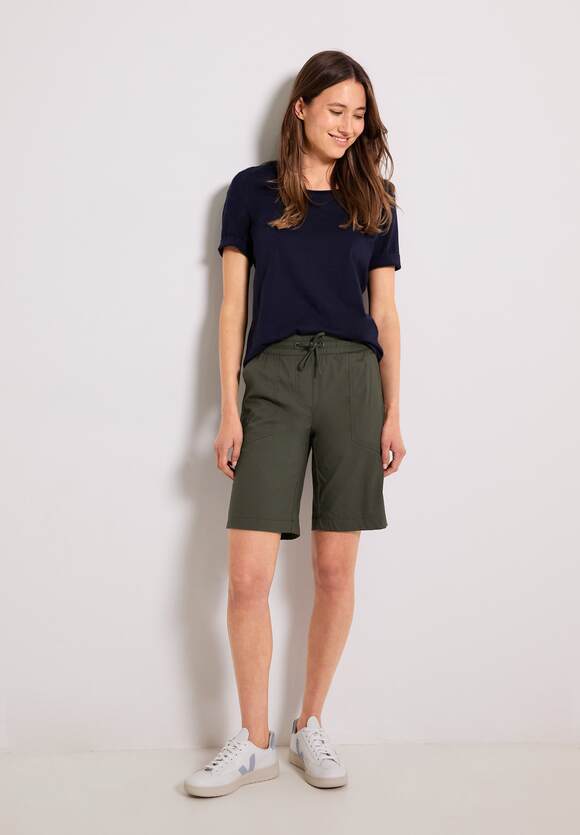 CECIL Casual Fit Shorts Online-Shop Style - CECIL - Tracey | Damen Khaki Sporty