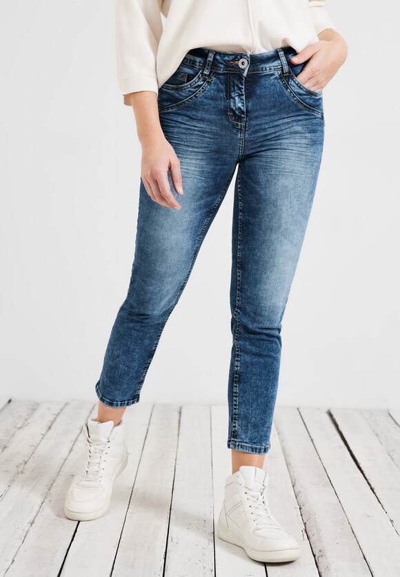 CECIL Slim Fit Jeans - in 7/8 Toronto | - CECIL Online-Shop Blue Damen Wash Style Mid