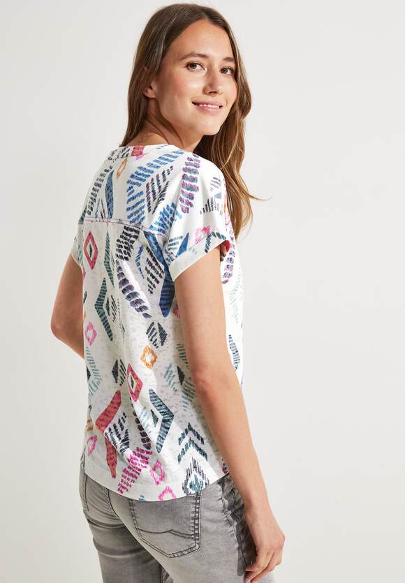 CECIL Multicolor Printshirt Damen - Online-Shop Vanilla White CECIL 
