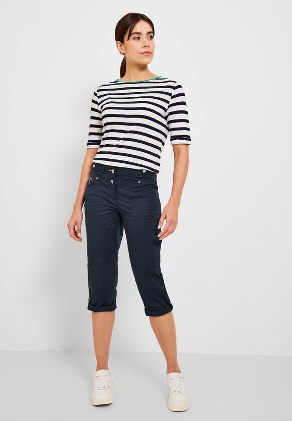 CECIL Casual Fit Hose in 3/4 Damen - Style New York - Deep Blue | CECIL  Online-Shop
