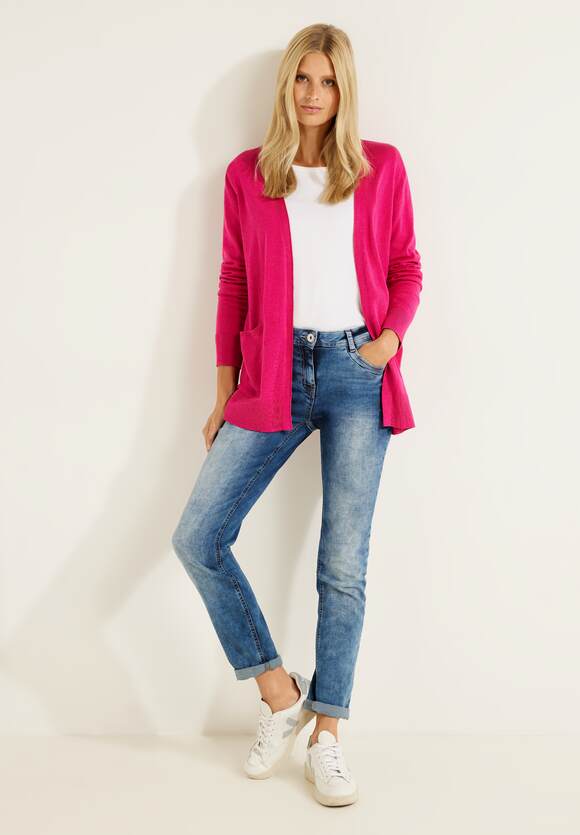 Basic Offener | Online-Shop CECIL Pink Cardigan Cool Damen CECIL -