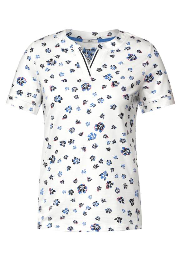 CECIL T-Shirt mit Blumenprint Damen - Vanilla White | CECIL Online-Shop