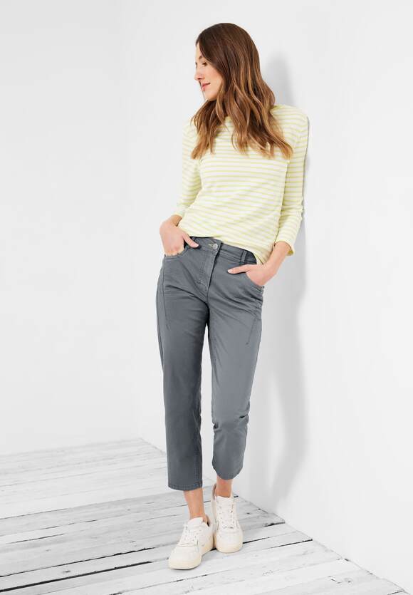 Graphite CECIL Light | Fit - Loose CECIL Online-Shop Damen Style Hose Grey mit Stretch - Scarlett