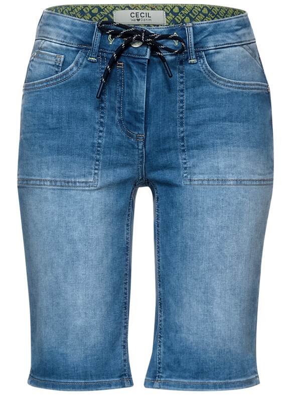 Short en jean coupe ample