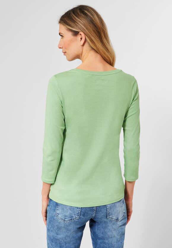 Light Salvia CECIL Shirt Unifarbe Green CECIL Online-Shop - in Basic Damen |