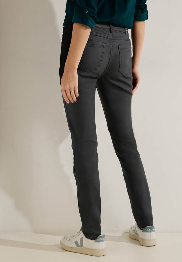CECIL Loose Fit Hose - Style Black mit Online-Shop Damen Scarlett | - Coating CECIL