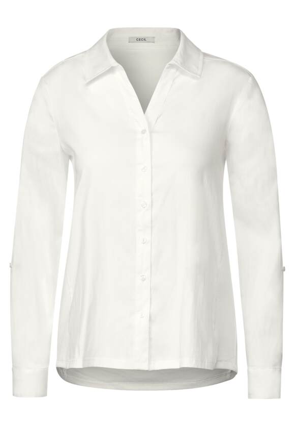 CECIL Materialmix Bluse Damen Vanilla | CECIL - Online-Shop White