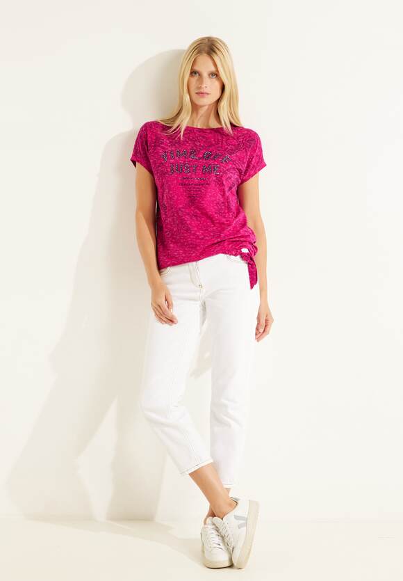 CECIL T-Shirt mit Frontprint Damen - CECIL Cool Pink | Online-Shop