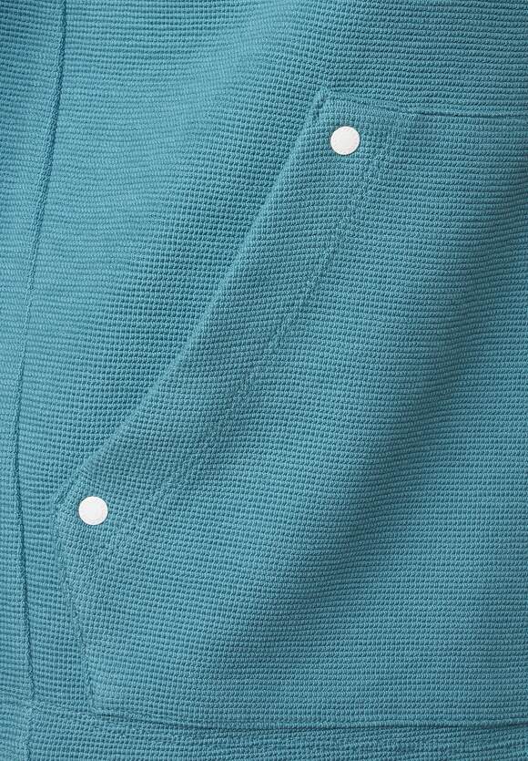 CECIL Shirtjacke mit Struktur CECIL Online-Shop Blue | - Adriatic Damen