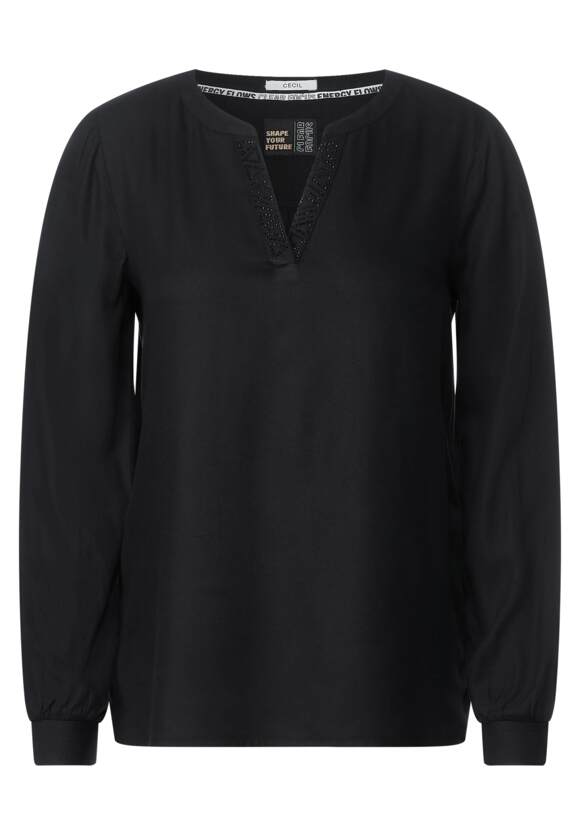 CECIL Bluse mit dekorativem Kragen Damen - Black | CECIL Online-Shop