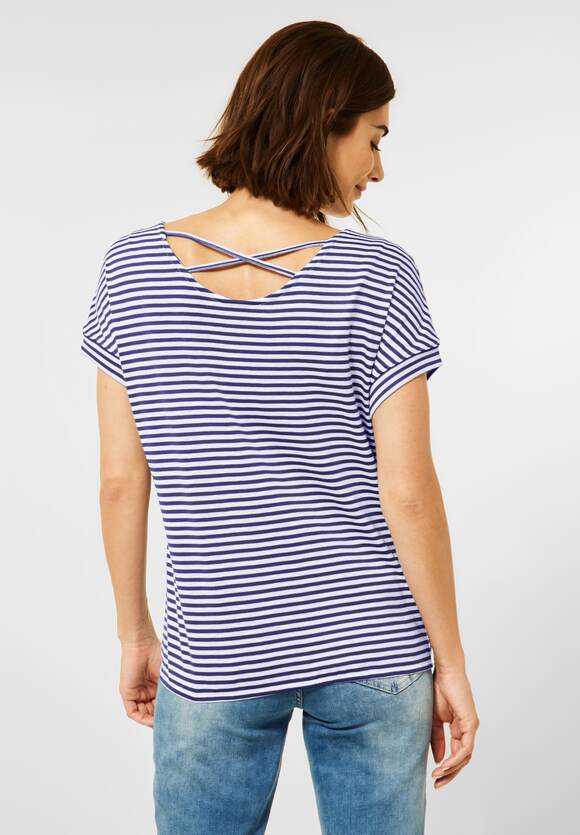 CECIL T-Shirt mit Streifenmuster Damen - Intense Blue | CECIL Online-Shop