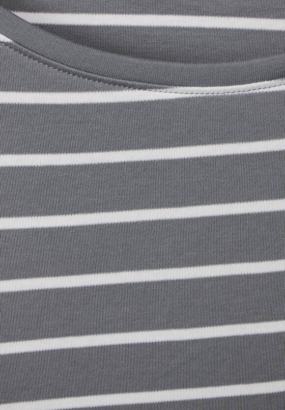Damen | Light - mit Streifenmuster Graphite CECIL Online-Shop CECIL Shirt Grey