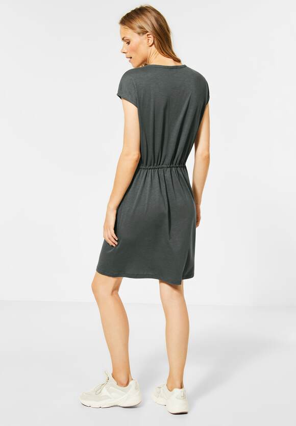 Unifarbe Jerseykleid Green | CECIL CECIL Damen - Online-Shop in Slate