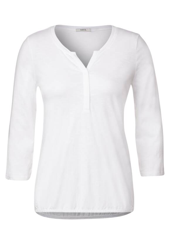 White - in Online-Shop | Tunikashirt Damen CECIL Unifarbe CECIL