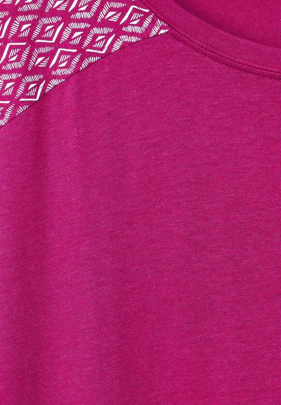 CECIL Shirt mit Schulterprint Damen - Cool Pink | CECIL Online-Shop