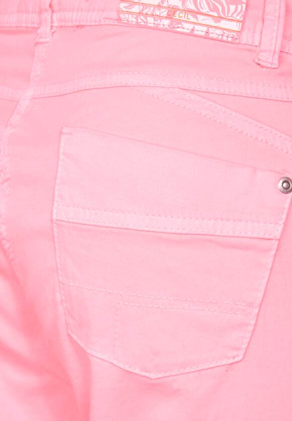 - Soft Neon CECIL Pink CECIL Damen Style Scarlett | Online-Shop mit Casual - Hose Zippern Fit
