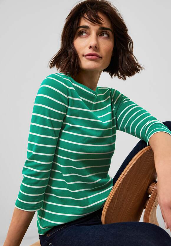 CECIL Shirt mit Streifenmuster Damen Green Online-Shop Luscious | - CECIL