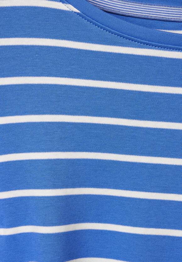 - Online-Shop CECIL Damen CECIL Blue Shirt Streifenmuster mit Campanula |